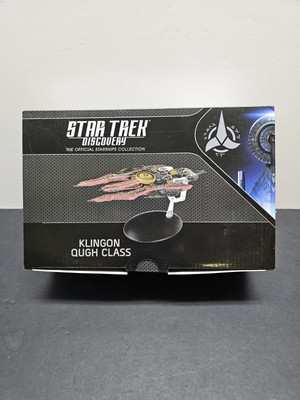 Eaglemoss Star Trek Discovery Klingon Qugh-Class Destroyer W/ Magazine #8 NEW