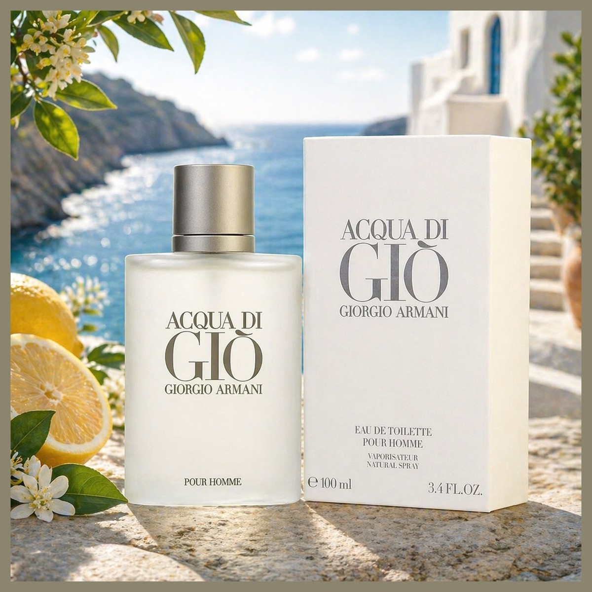 Giorgio Armani Acqua Di Gio 3.4oz Men's EDT Cologne Spray - New