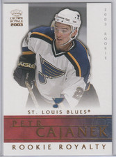 Petr Cajanek 2002-03 Pacific Crown Royale Rookie Royalty #18