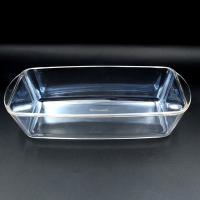 Arcuisine France Handled Glass Loaf Oven Bread, Cakes, Meatloaf Pan Dish 5 x 10