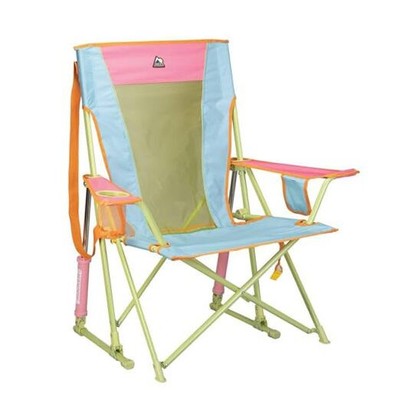  Comfort Pro Rocker Camping Chair | Portable Folding Rocking Chair with 