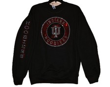 Indiana rhinestone bling sweatshirt or hoodie S M L XL 2X 3X 4X 5X