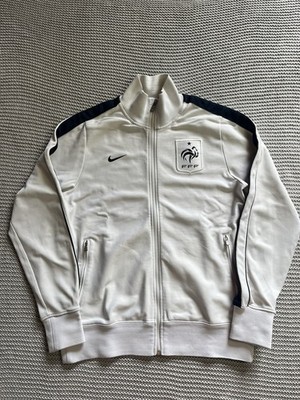 Nike Trainingsjacke Frankreich vintage Y2K weiß Größe L