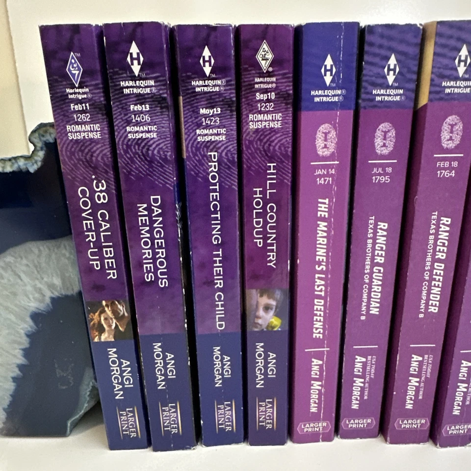 Harlequin Intrigue Books ANGI MORGAN Romance Texas Cowboy Suspense PB Lot of 17 - Image 2 of 4