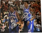 Kansas Jayhawks Mario Chalmers & Brandon Rush Signed 8x10 Photo JSA Certified