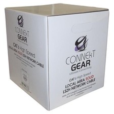 connektgear 305m Solid CAT6 UTP LS0H Network Cable Drum 23-AWG - Grey
