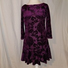 Vince Camuto Velvet Sheath Dress Size 8