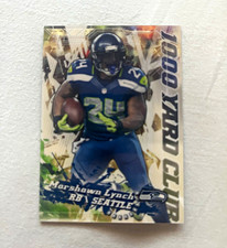 Marketplace image: Topps 2014 Chrome 1,000 Yard Club Marshawn Lynch 1/1 superfractor one of one