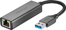 Insignia- USB to Ethernet Adapter - Black