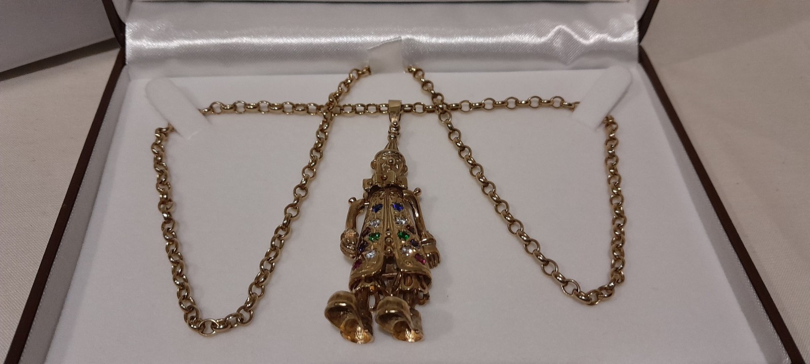 LARGE 9ct Yellow Solid Gold Articulated Movable C… - image 15