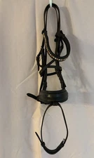 Otto Schumacher Snaffle Bridle, Brown w/Black Padding + Halter Ego Browband