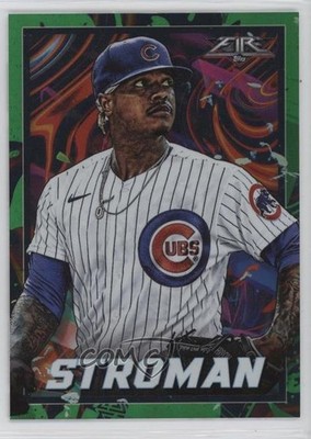 2022 Topps Fire Green 158/199 Marcus Stroman #2 19kh