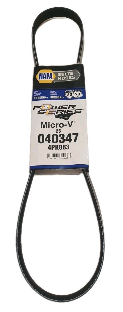NAPA Micro-v Premium Serpentine Belt 25-040347 4pk883 for sale