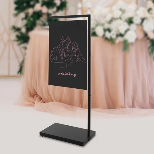 Large Floor-Standing Iron Chalkboard Sign Outdoor Chalkboard Sign for Cafe Bar - Image 3 of 4