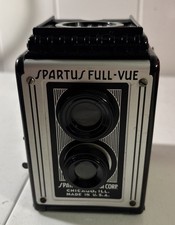 Spartus Full-Vue TLR Twin Lens Reflex 127mm Film Camera Black Made in USA