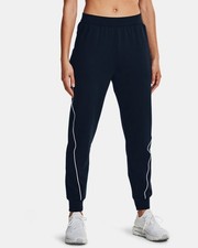  65 Under Armour Women's Motion Joggers -1360767- Dark Navy-Small-New With Tags