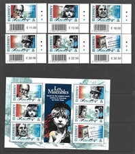 Guernsey 2002 Victor Hugo, Les Miserables Mint MNH Set and Sheet