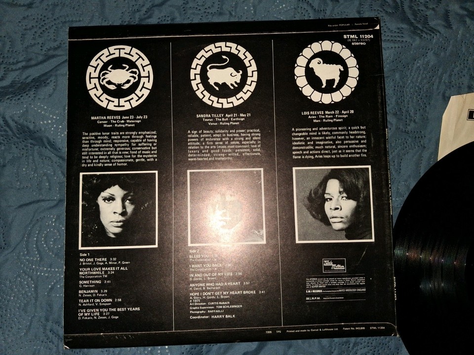 MARTHA REEVES & THE VANDELLAS, BLACK MAGIC ORIGINAL UK ALBUM. SUPERB ...