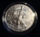 2018 W - American Eagle 99.9% Silver one ounce uncirculated coin OGP COA