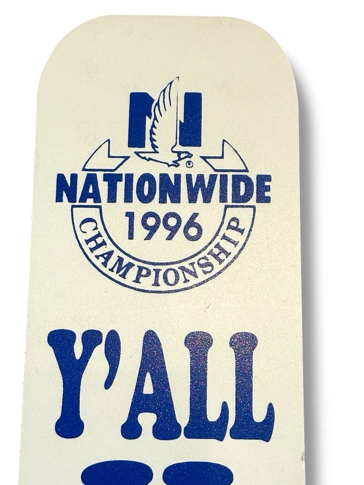 Letrero de madera Sprint Nationwide Championship 1996 PGA Tour Y'all Hush Paddle Foto 3 de 4