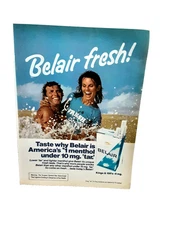 1980 Belair Cigarettes Ad Belair Fresh Vintage Menthol Tobacco Print