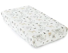 Levtex Baby - Bailey Diaper Changing Pad Cover - Fits Most Standard Charcoal 