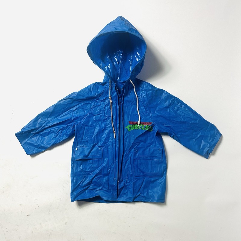 1989 TMNT Teenage Mutant Ninja Turtles Raincoat Size 3 VINTAGE rare
