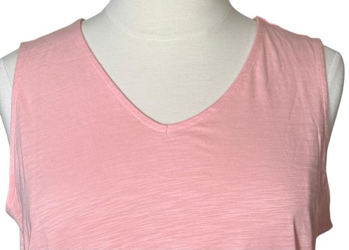 Belle by Kim Gravel Set of 2 Slub Knit V-Neck Tanks Pink Size 2X 22W-24W NWOT - Picture 6 of 19