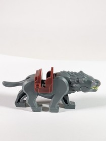 Lego The Hobbit Lord of The Rings 79002 Gray Warg Wolf With Saddle See Photo