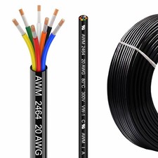 UL2464 10FT 20 Gauge 7 Conductor 20/7 AWG OFC Low Voltage Landscape Wire