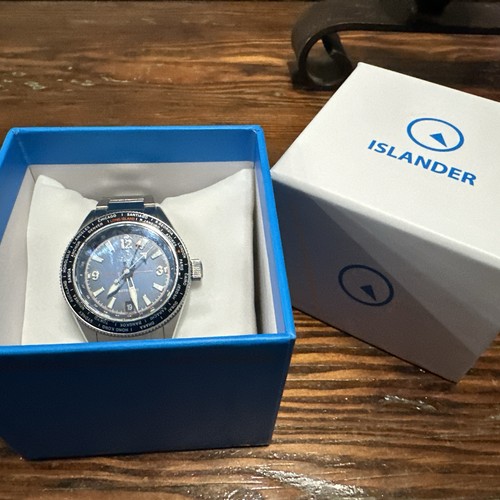 Islander Watch (Long Island Watch) GMT.  Excellent Condition With Box Xtra links