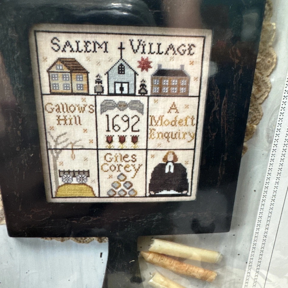 Salem Hornbook  Cross Stitch Chart by Plum Street Samplers W/ Called For Colors - Image 2 of 4