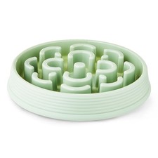 Slow Feeder Dog Bowl for Small Medium Large Dogs Anti Choking Green Round