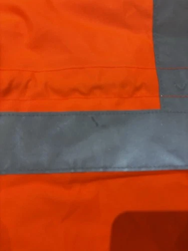 Bisley 5‑in‑1 Taped Rain Jacket – Hi‑Vis Orange/Navy – Size XL image 6