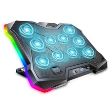 Gaming Laptop Cooling Pad, Laptop Cooler with 10 Powerful Turbo Fans for 12-1...