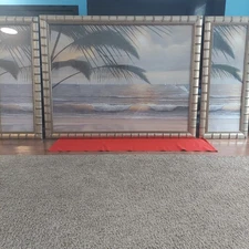 PARADISO, DIANE ROMANELLO ,Glass & Frame !48"×36" W/2 side Panels. PICK-UP 08721