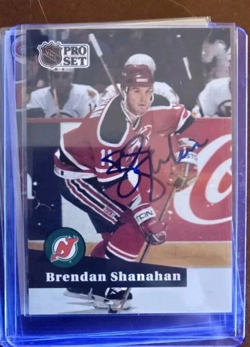 Brendan Shanahan Signed Hockey Card St Louis Blues New Jersey Devils Redwings
