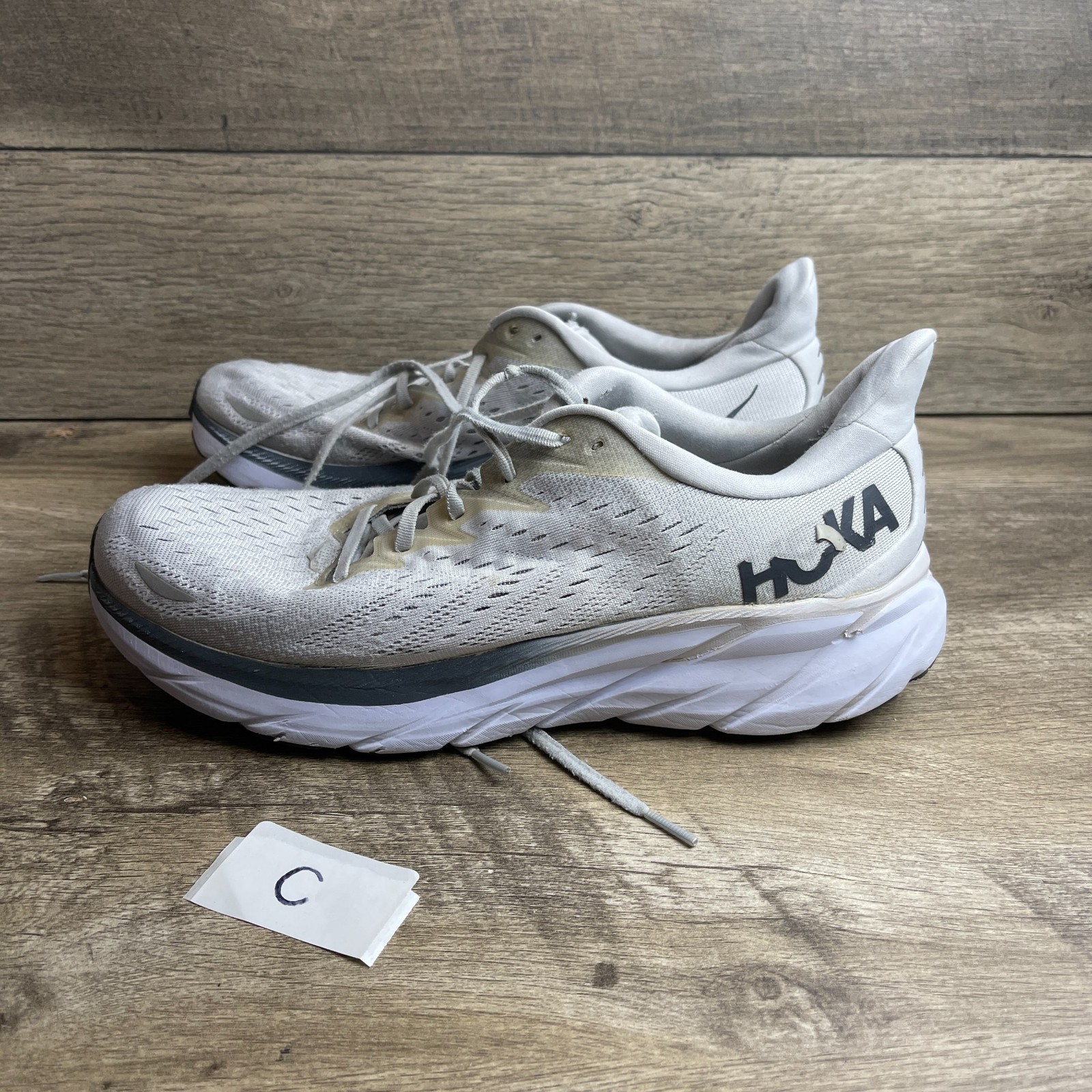 SAOLA Scarpe da corsa Hoka One One Clifton 8 1119393 LRNC da uomo 12D Lunar Rock sneakers