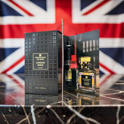 Fragrance du Bois London Spice Perfume Parfum Sample spray 1.5ml X 2pcs NEW