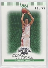 2007-08 Topps Triple Threads Emerald 22/33 Luis Scola #148 3d3