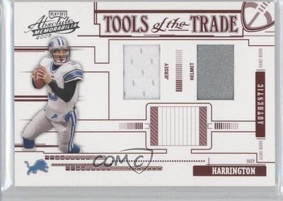 2005 Playoff Absolute Memorabilia Red Double Materials /100 Joey Harrington 0f8