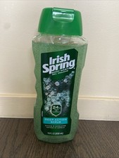 Irish Spring Deep Action Scrub Body Wash Gel 18 fl oz