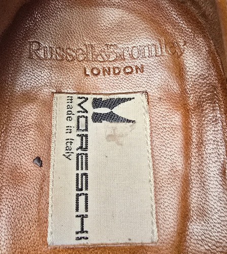 Zapatos Moreschi Para Russell & Bromley Marrón Monje Correa Calidad Reino Unido 7 Hechos en Italia - Imagen 12 de 12