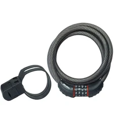 Master Lock Cable Lock, Set Your Own Combination Bike Lock, 6 ft. Long, Black,