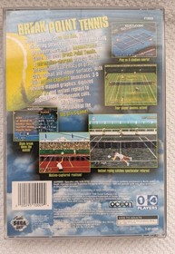 Sega Saturn Break Point Tennis 1996. With Case And Manual