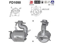 DPF RußPartikelfilter Dieselpartikelfilter AS FD1050 Cordierit FüR Toyota Yaris