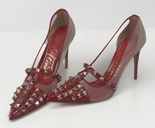 Valentino Rockstud Patent-leather And Mesh Size6.5 (Y137)