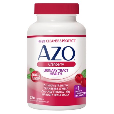 AZO Cranberry Urinary Tract Health 500 mg, 220 Softgels
