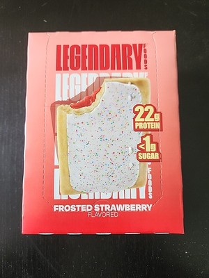 Legendary Foods Strawbery Protein Pastry 22g 8ct Keto Low Carb Gluten Free Snack