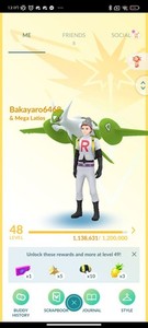 Pokémon Go ️ Shiny X198 - Mini Ptc Level 70 + 6 Millions
